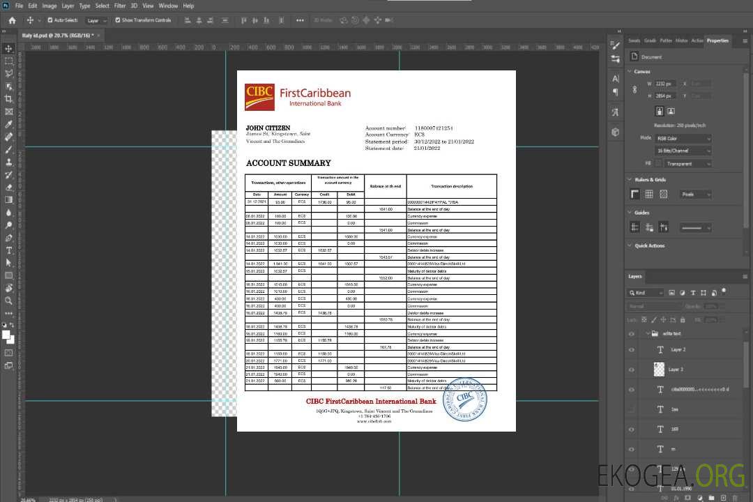 Saint-Vincent-et-les Grenadines First Caribbean International Bank xls template Saint-Vincent-et-les Grenadines First Caribbean International Bank xls template
